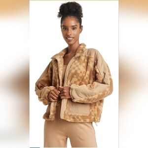 JoyLab Women's Printed High Pile Fleece Jacket